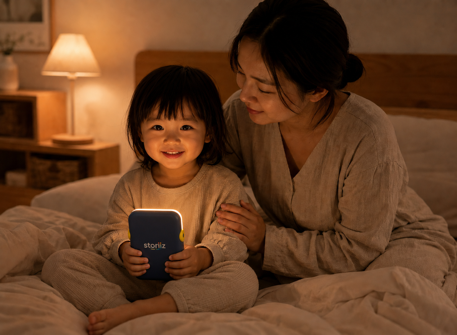 Mère et enfant avec Storiiz